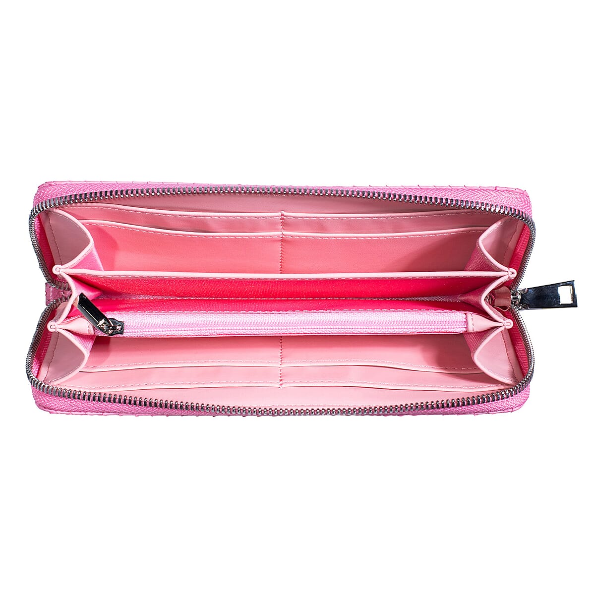 Grand Pelle Pink Genuine Python Leather Wallet image number 5