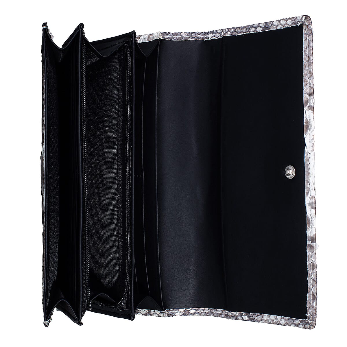 The Grand Pelle Handcrafted Natural Genuine Leather Envelope Clutch Bag image number 6