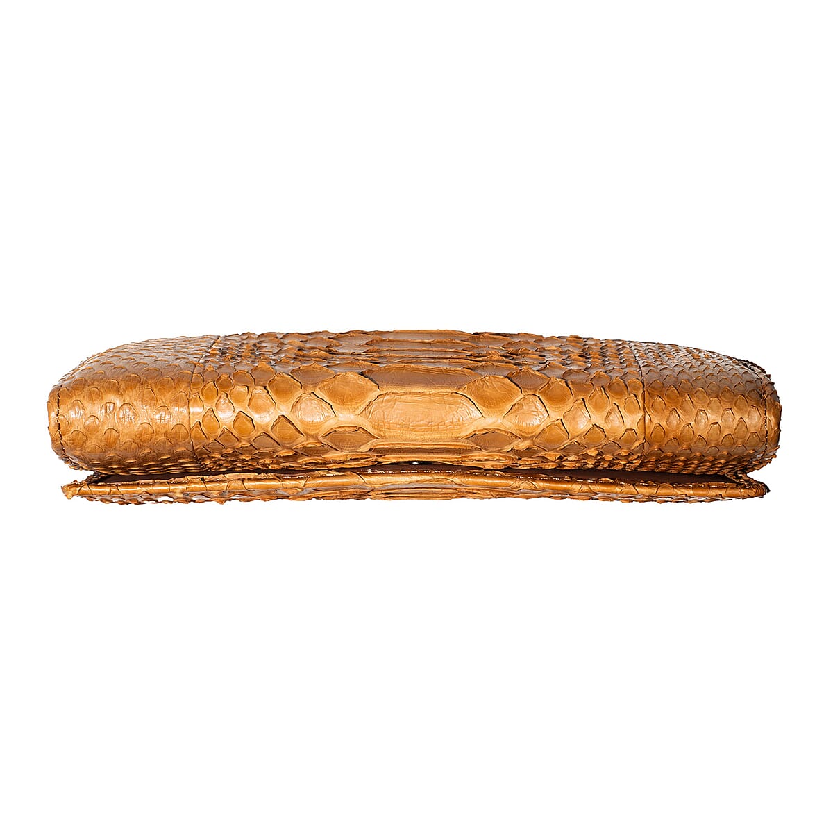 The Grand Pelle Handcrafted Camel Genuine Leather Envelope Clutch Bag image number 5