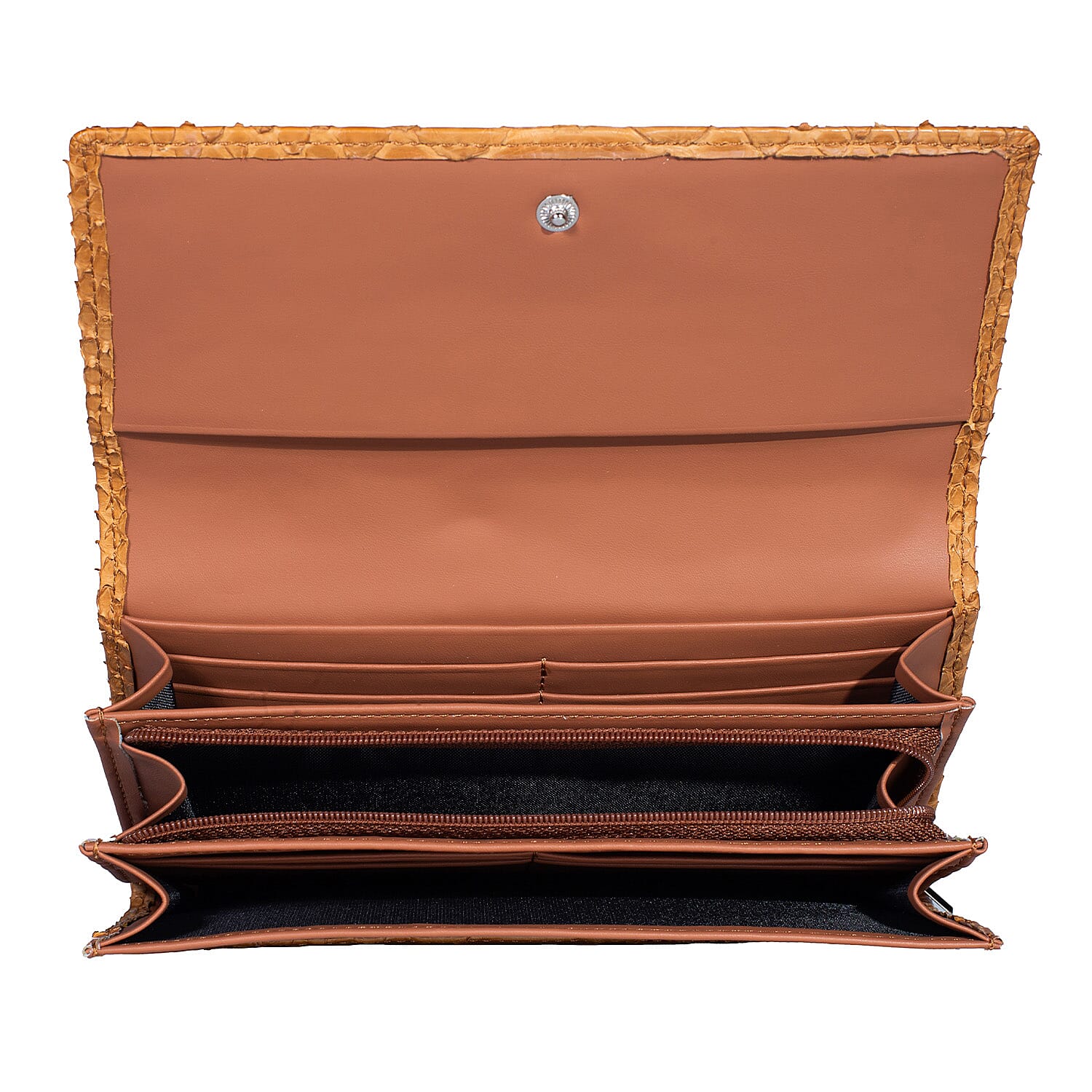 The Grand Pelle Handcrafted Camel Genuine Leather Envelope Clutch Bag