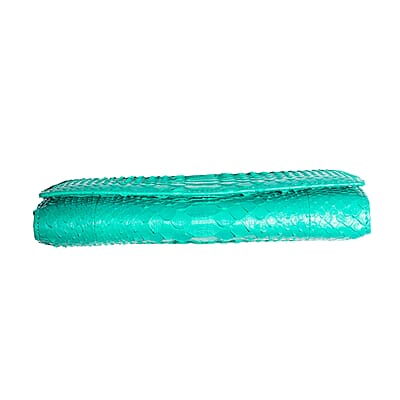 The Grand Pelle Handcrafted Green Genuine Leather Envelope Clutch Bag
