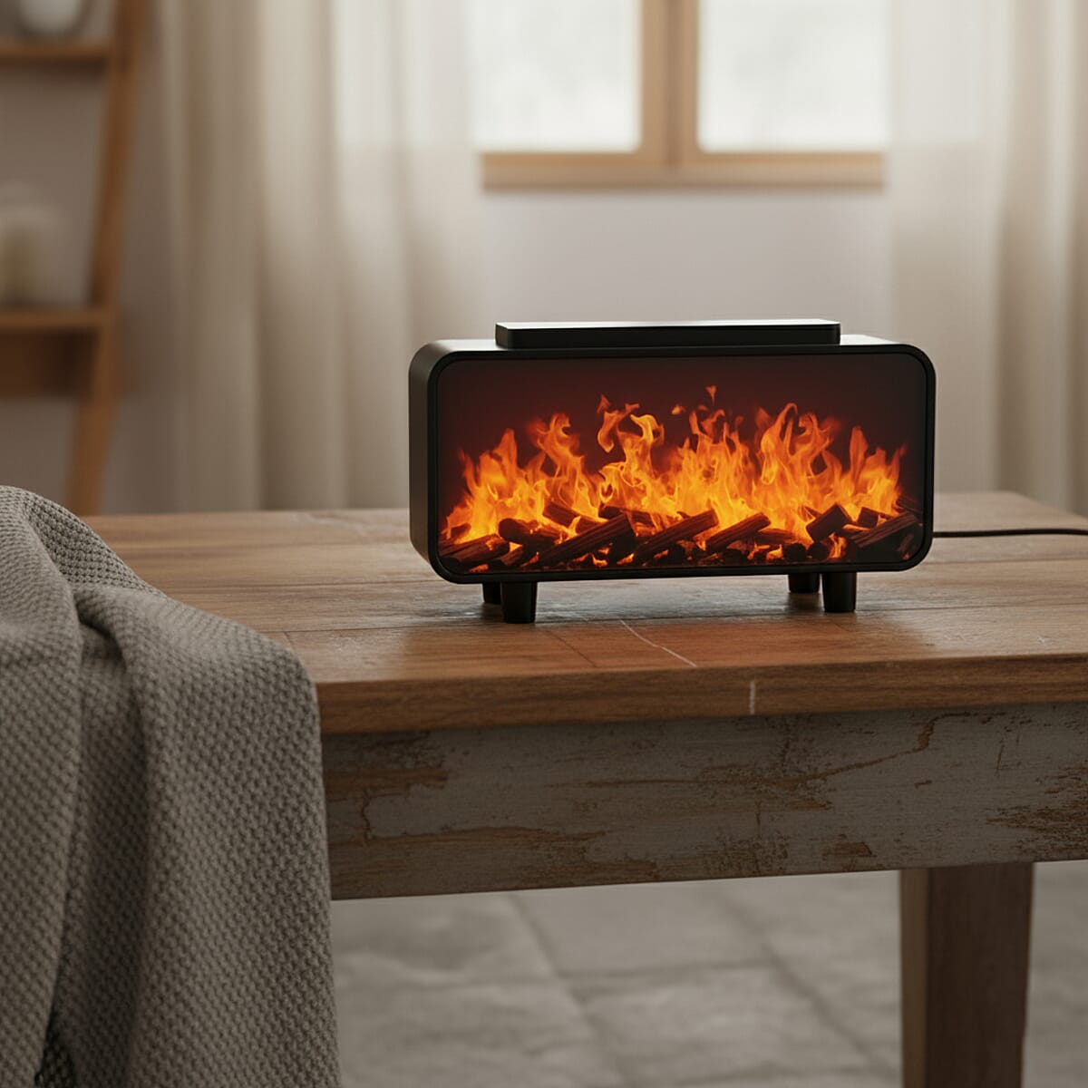 Livmore Fireplace Humidifier with 7 Essential Oil (5V, 2A, 5W) image number 1