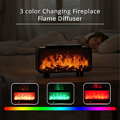 Livmore Fireplace Humidifier with 7 Essential Oil (5V, 2A, 5W)