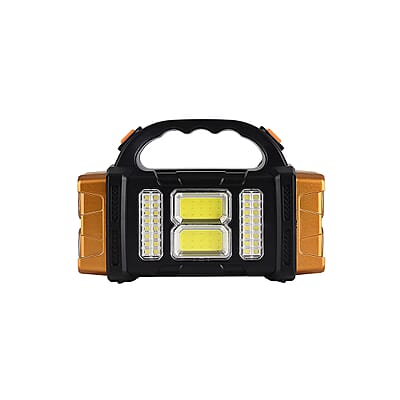 Livmore COB Multi-functional Solar Charging Outdoor Emergency Searchlight - Gold