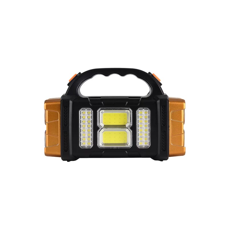 Livmore COB Multi-functional Solar Charging Outdoor Emergency Searchlight - Gold