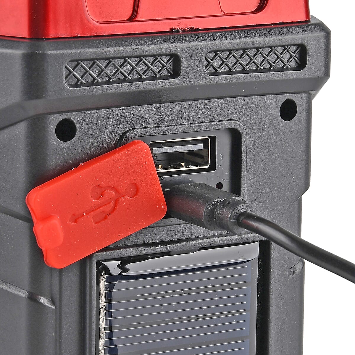 Livmore COB Multi-functional Solar Charging Outdoor Emergency Searchlight - Red image number 7
