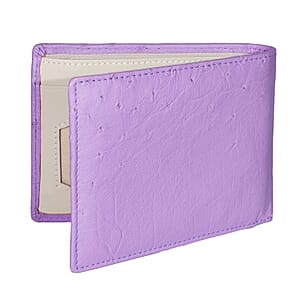 Doorbuster The Grand Pelle Purple Ostrich Genuine Leather Wallet
