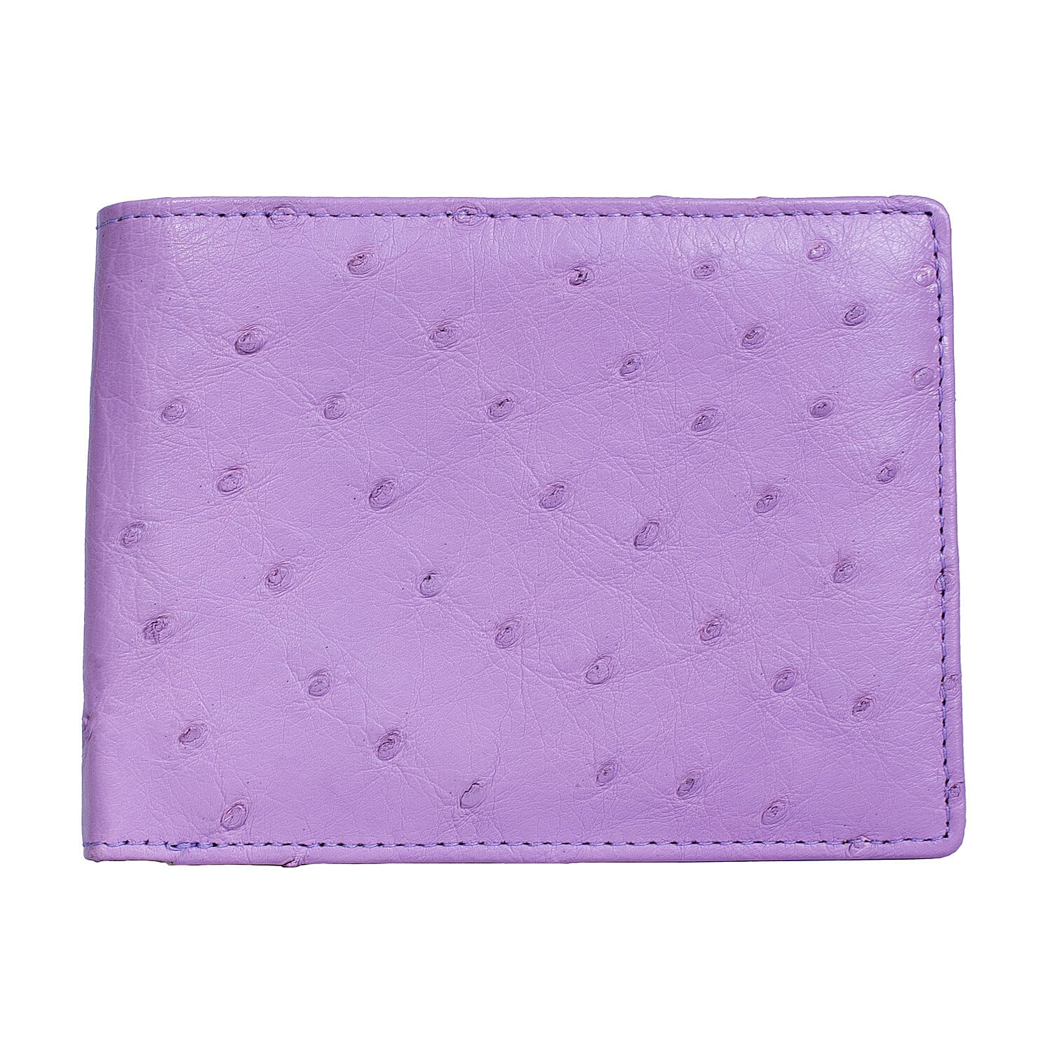 The Grand Pelle Purple Ostrich Genuine Leather Wallet
