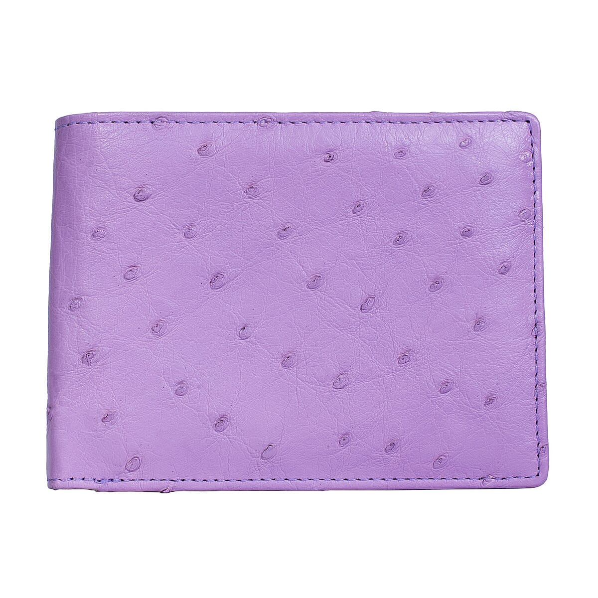 Doorbuster The Grand Pelle Purple Ostrich Genuine Leather Wallet image number 5