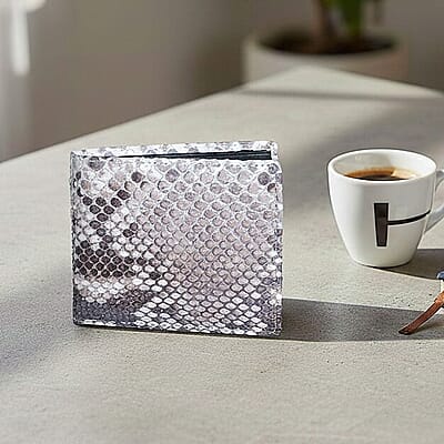 The Grand Pelle Natural Genuine Python Leather Wallet