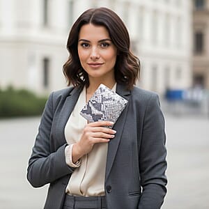 Doorbuster The Grand Pelle Natural Genuine Python Leather Wallet