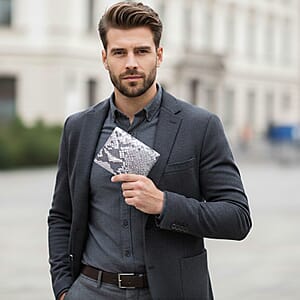 Doorbuster The Grand Pelle Natural Genuine Python Leather Wallet