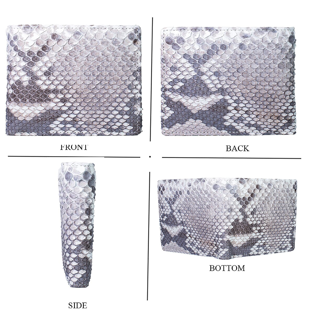 Doorbuster The Grand Pelle Natural Genuine Python Leather Wallet image number 4