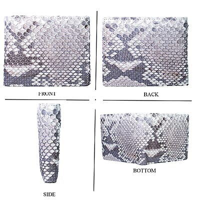 The Grand Pelle Natural Genuine Python Leather Wallet