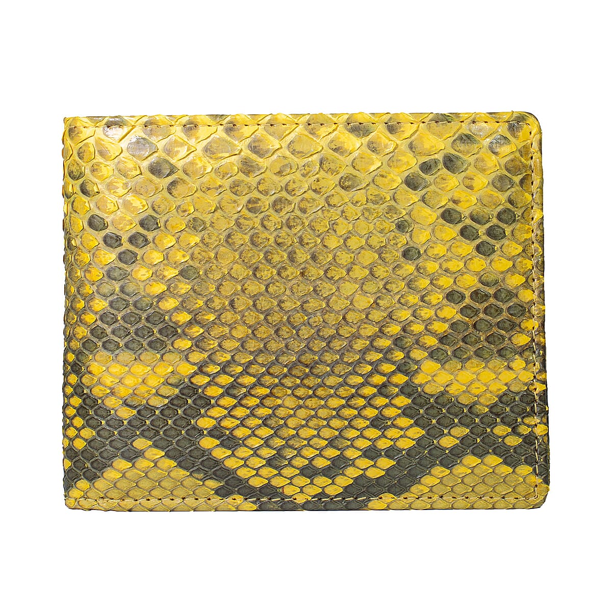  The Grand Pelle Gold Genuine Python Leather Wallet image number 4