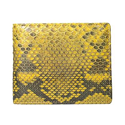 The Grand Pelle Gold Genuine Python Leather Wallet