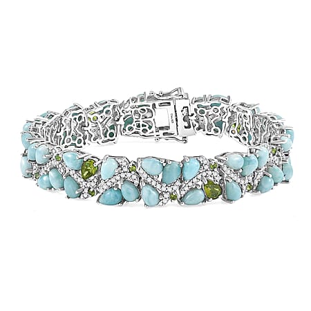 Larimar & Multi Gemstone - Product card gallery slide 1 (10178127659321)