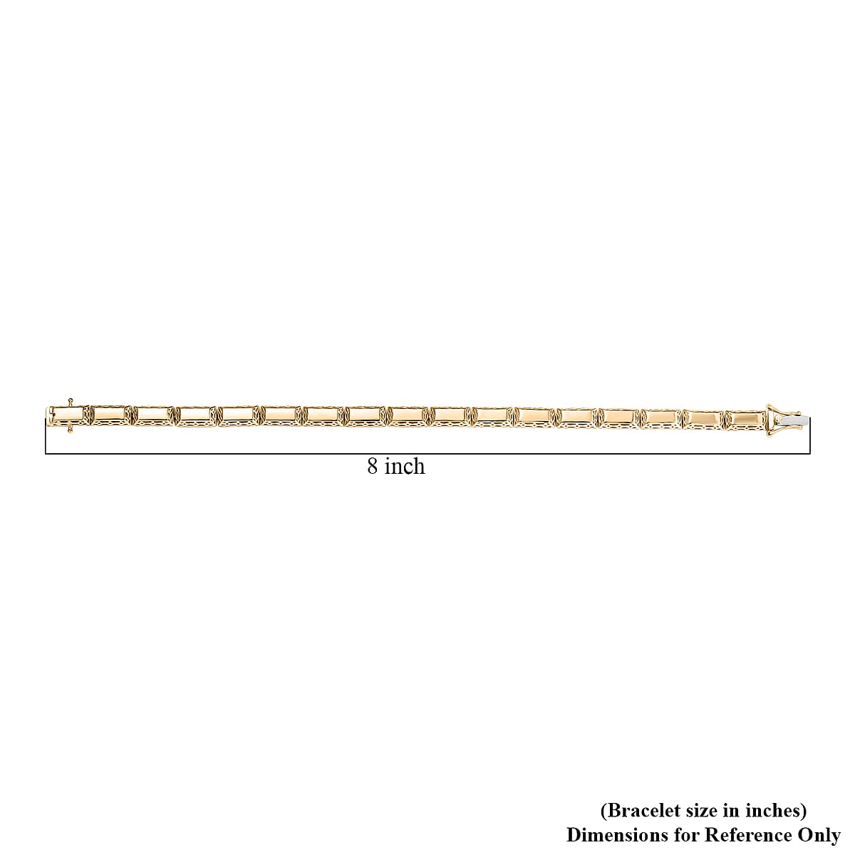Luxoro 10K Yellow Gold Bar Link Bracelet (7.25 In) 7.80 Grams image number 4