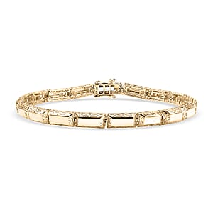 Luxoro Bar Link Bracelet in 10K Yellow Gold (8.00 In) 8.0 Grams