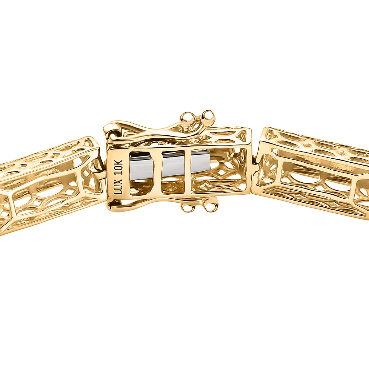 Luxoro Bar Link Bracelet in 10K Yellow Gold (8.00 In) 8.0 Grams image number 3