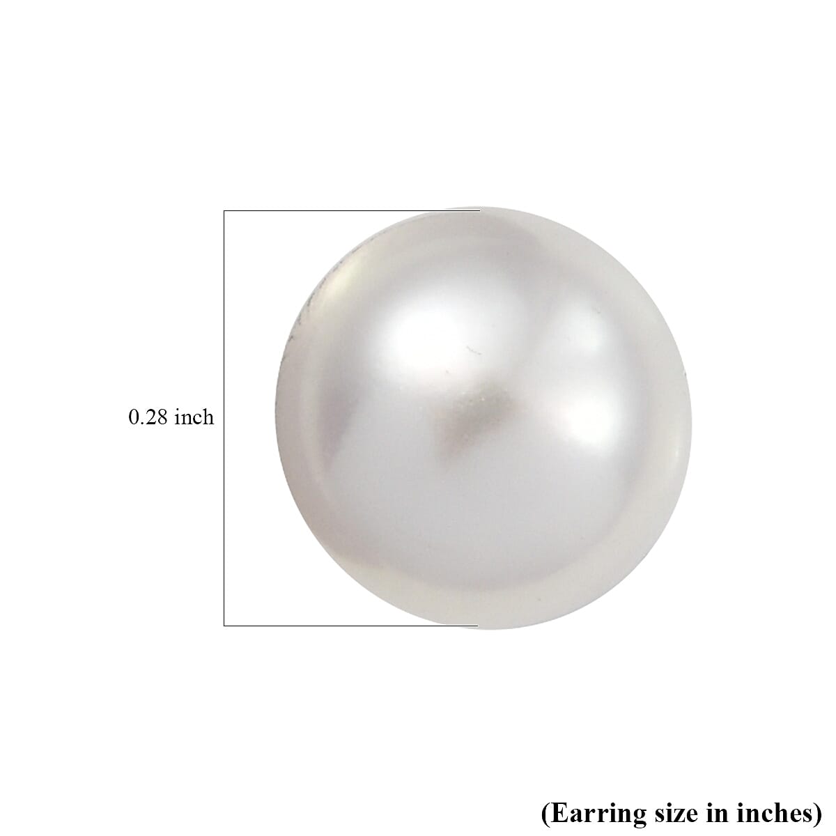 D'Joy Pearl Stud Earrings in Rhodium Over Sterling Silver image number 5