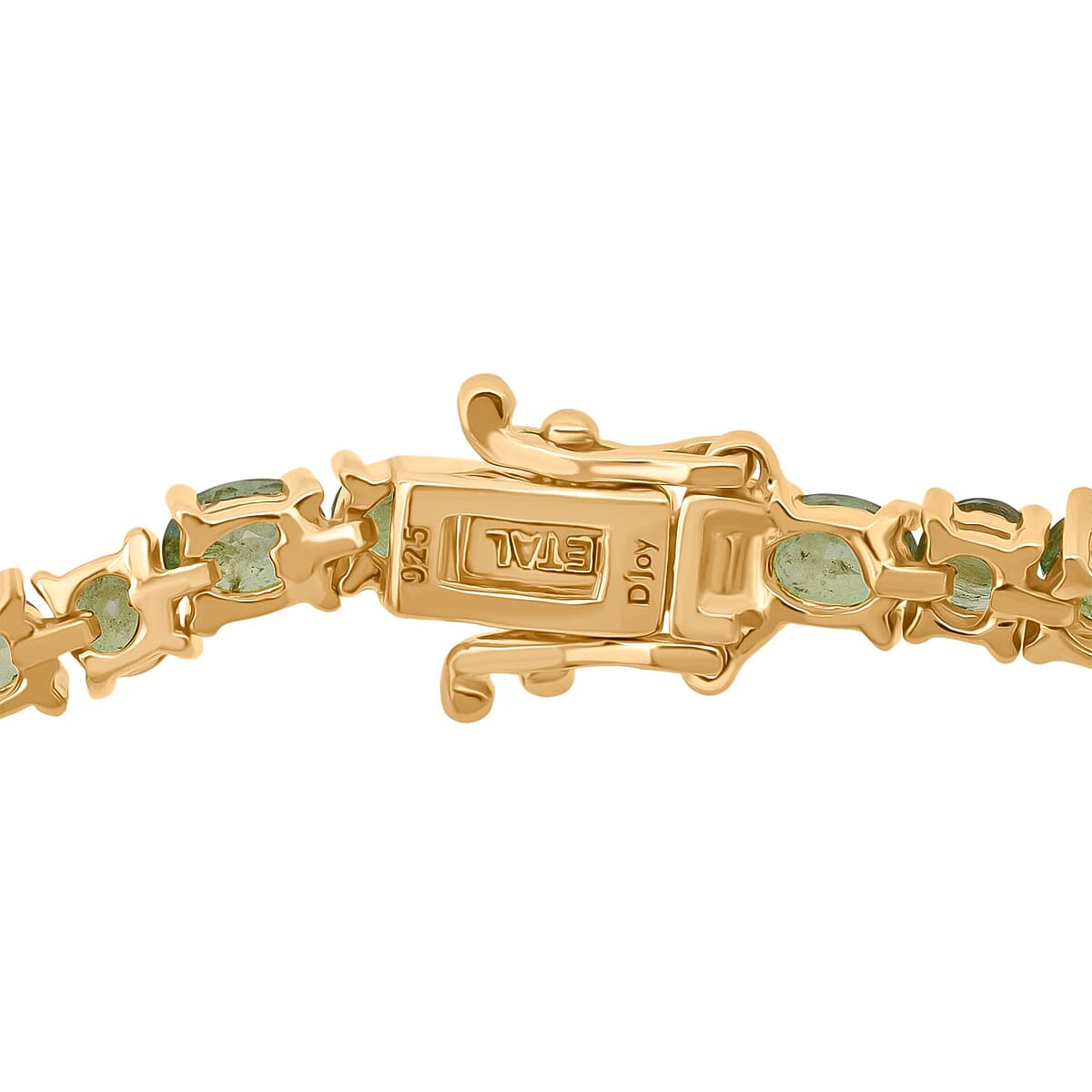 D'Joy Ambanja Demantoid Garnet 8.35 ctw Evergreen Elegance Bracelet in 18K Vermeil Yellow Gold Over Sterling Silver (6.50 In) image number 2