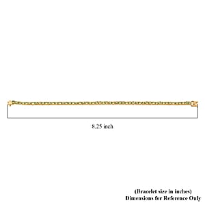 D'Joy Ambanja Demantoid Garnet 8.35 ctw Evergreen Elegance Bracelet in 18K Vermeil Yellow Gold Over Sterling Silver (6.50 In)