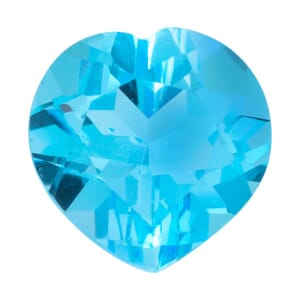 AAAA Swiss Blue Topaz (Hrt 12 mm) 6.00 ctw