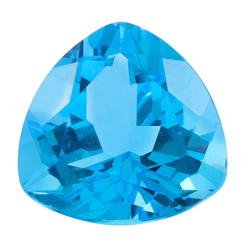 AAAA Swiss Blue Topaz (Trl 12 mm) 6.00 ctw