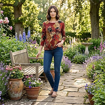Red Floral / L - Product card gallery slide 2 (10178216526137)