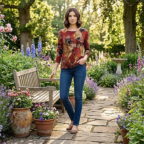 Red Floral / L - Product card gallery slide 2 (9432969281791)