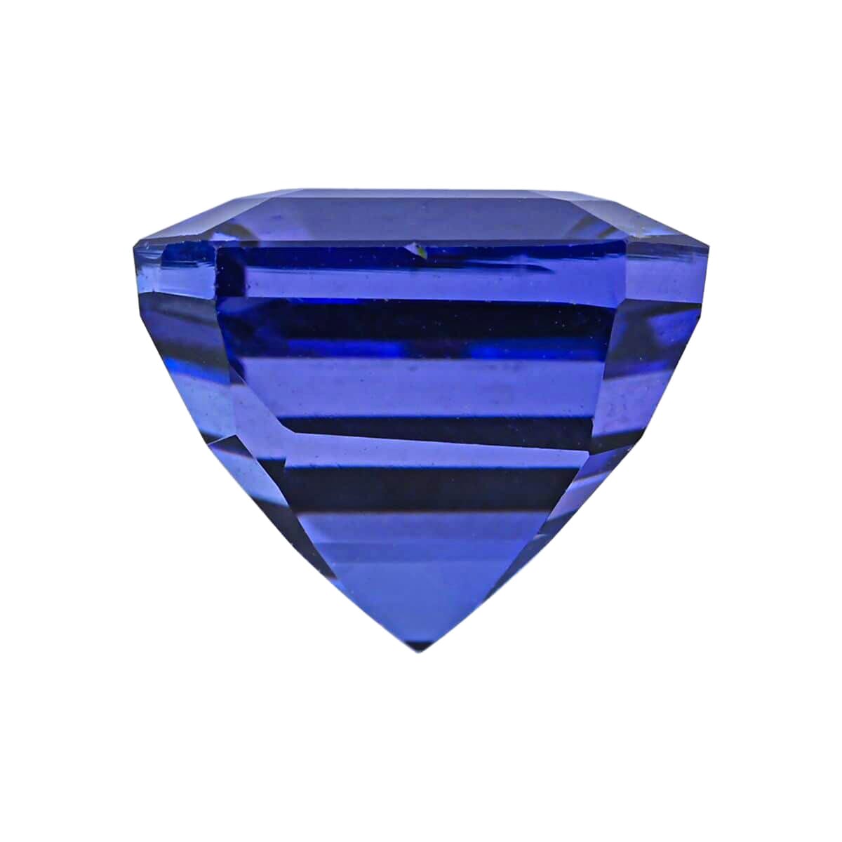 Certified and Appraised AAAA Asscher Cut Vivid Tanzanite (Sqr Free Size) 13.00 ctw image number 2