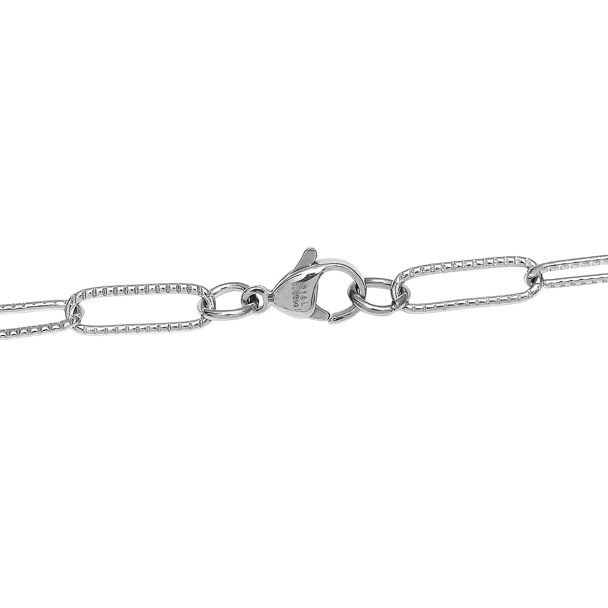 Brown Pearl (D) Necklace in Stainless Steel 20 Inches image number 5