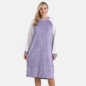 Tamsy Lilac Fleece Lounger - One Size Fits Most