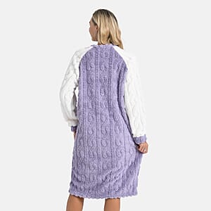 Tamsy Lilac Fleece Lounger - One Size Fits Most