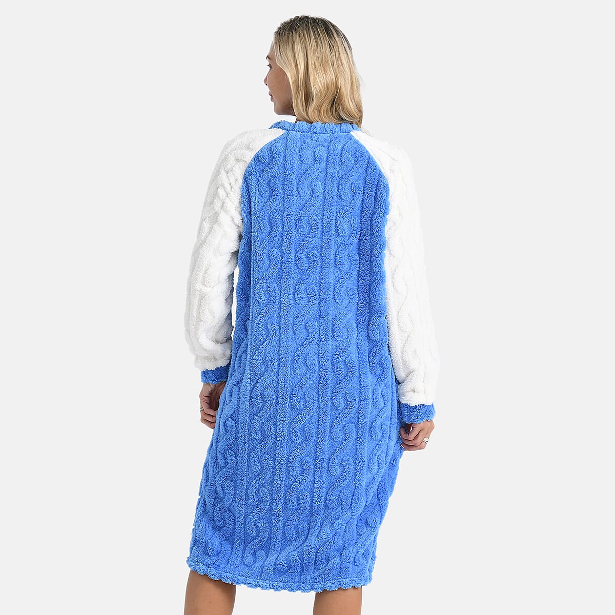 Tamsy Blue Fleece Lounger - One Size Fits Most image number 3
