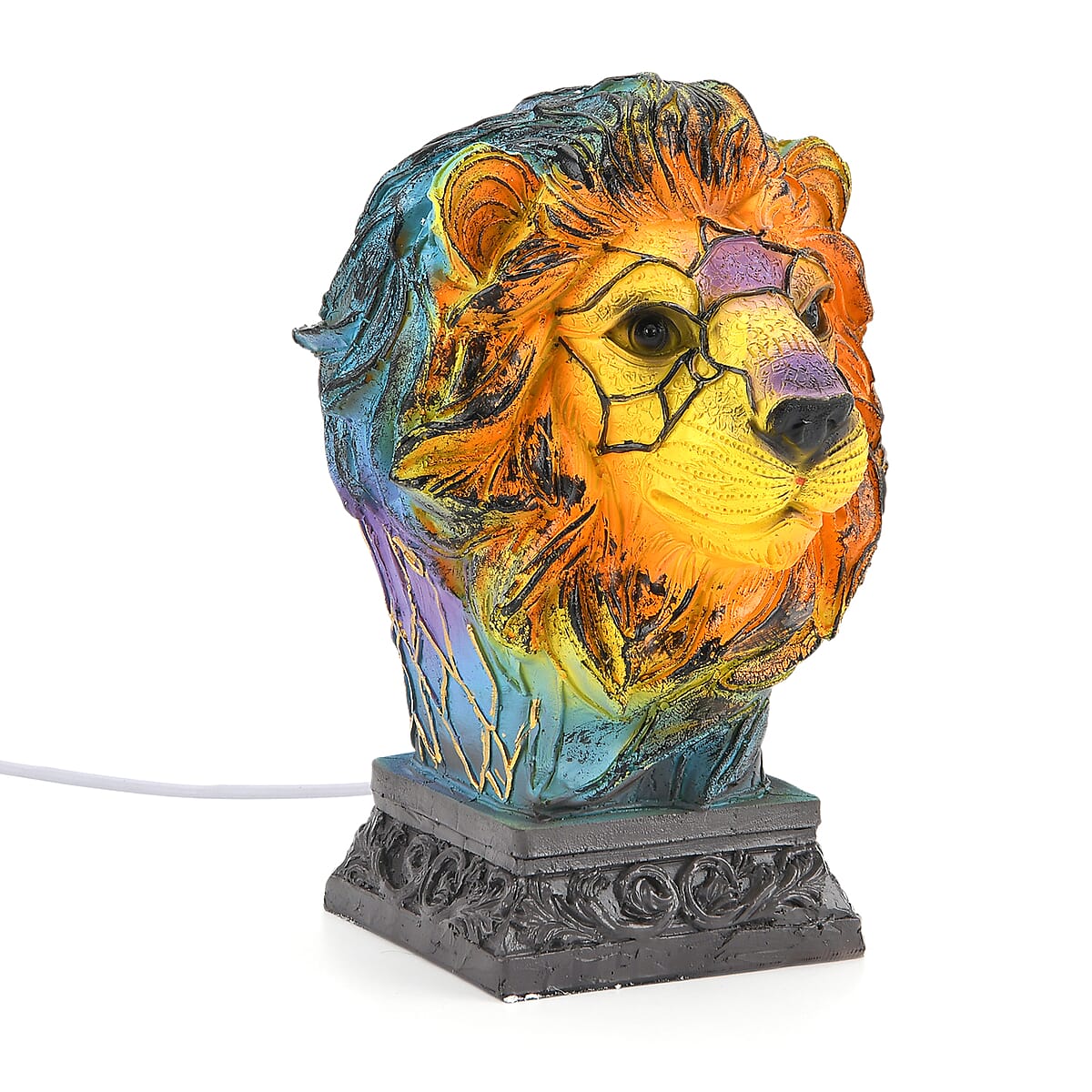 Livmore Resin Lion Shaped Multicolor Light image number 5