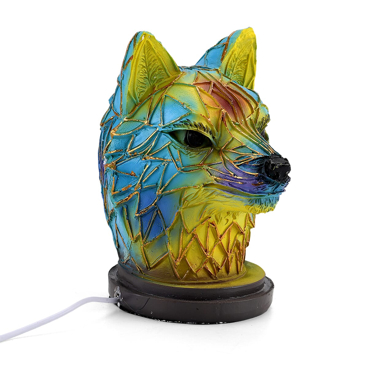 Livmore Resin Wolf Shaped Multicolor Light image number 5