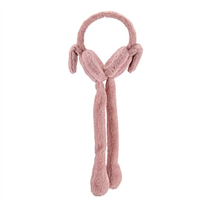 Doorbuster Tamsy Set of 2 Plain Pink and Animal Face Earmuff with Moving Jumping Rabbit Ears