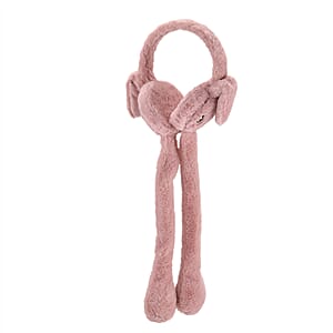 Doorbuster Tamsy Set of 2 Plain Pink and Animal Face Earmuff with Moving Jumping Rabbit Ears