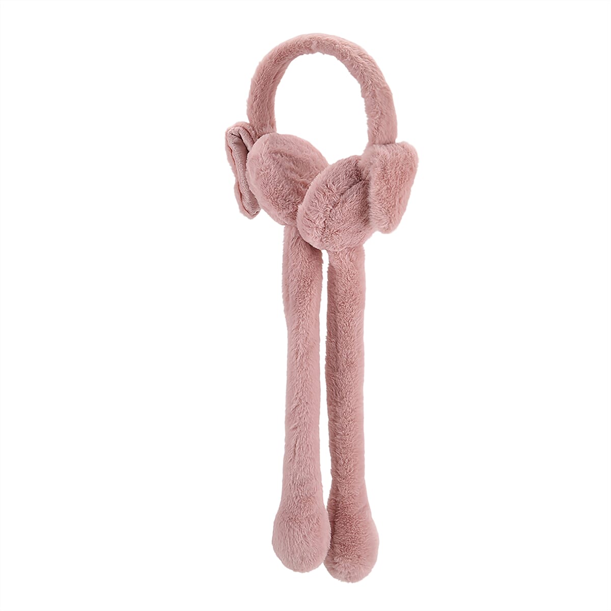 Doorbuster Tamsy Set of 2 Plain Pink and Animal Face Earmuff with Moving Jumping Rabbit Ears image number 4