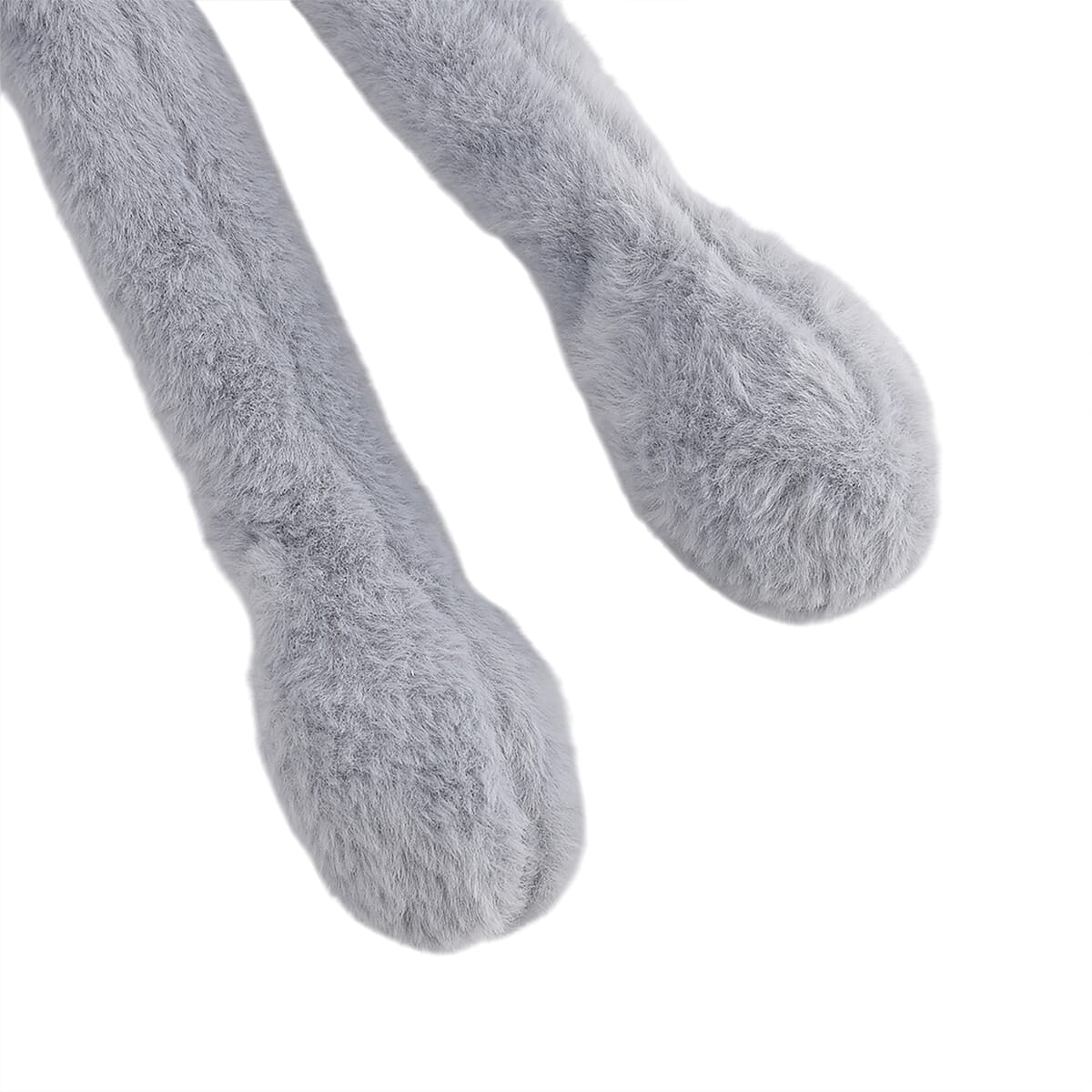  Tamsy Set of 2 Plain Grey and Animal Face Earmuff with Moving Jumping Rabbit Ears image number 8