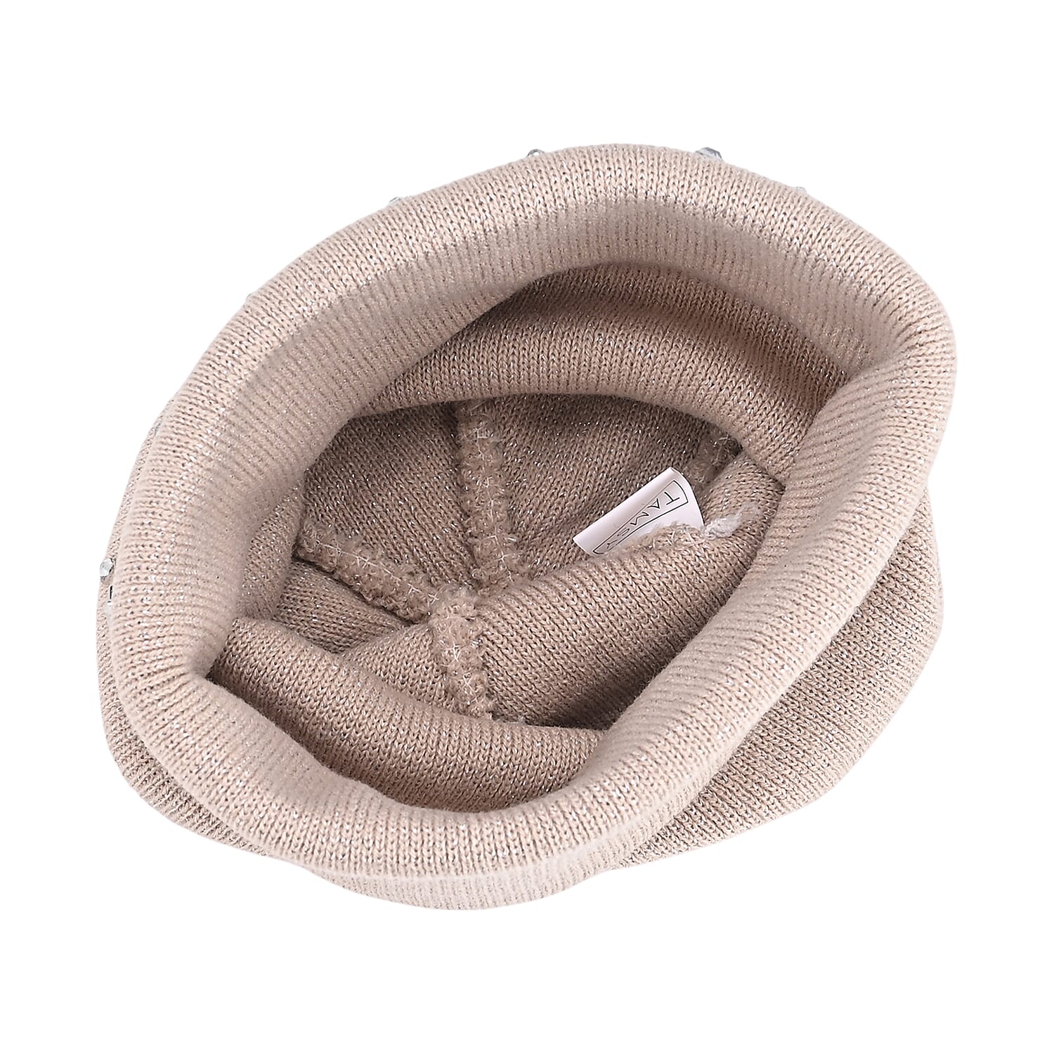 Tamsy Pink Knitted 2pcs Beanie