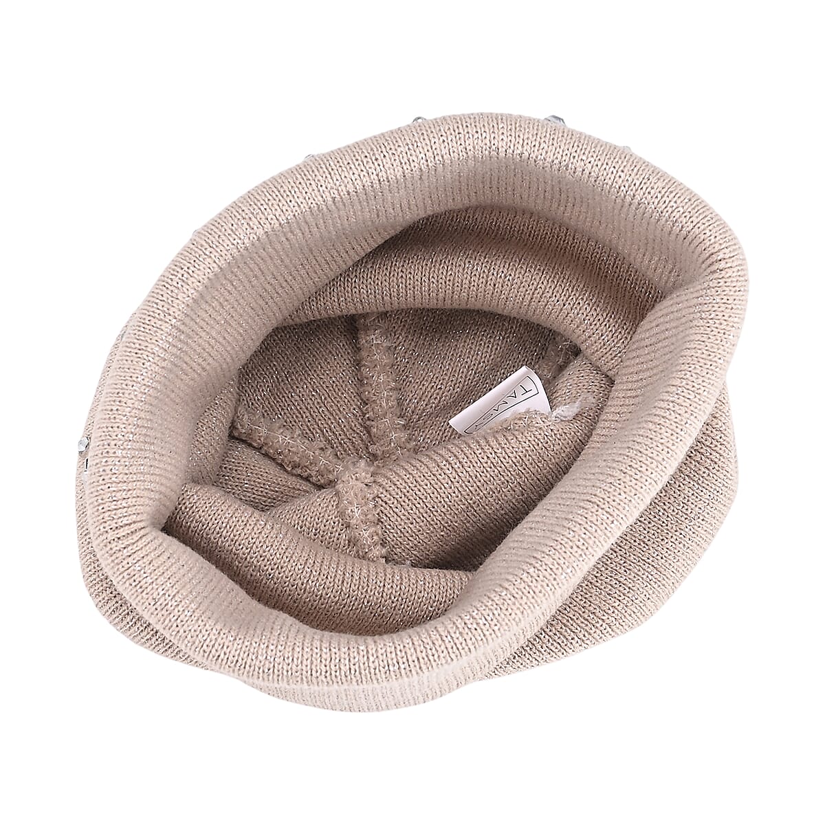 Tamsy Pink Knitted 2pcs Beanie image number 4