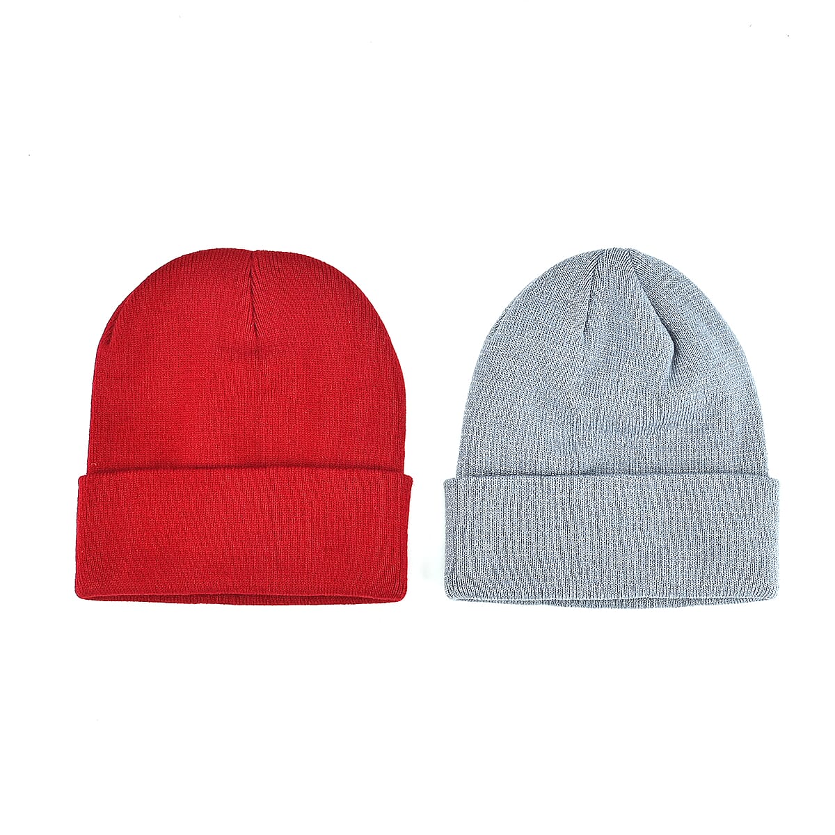 Tamsy Wine Knitted 2pcs Beanie image number 3