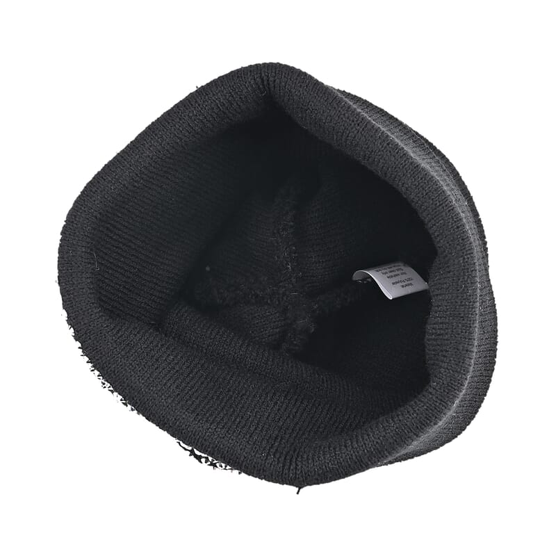 Tamsy Black Knitted 2pcs Beanie