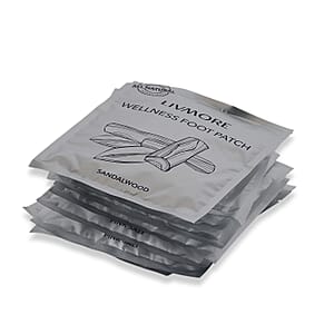 Doorbuster Livmore Set of 20 Detox Foot Patches - 10 pcs Sandalwood and 10 pcs Himalayan Salt