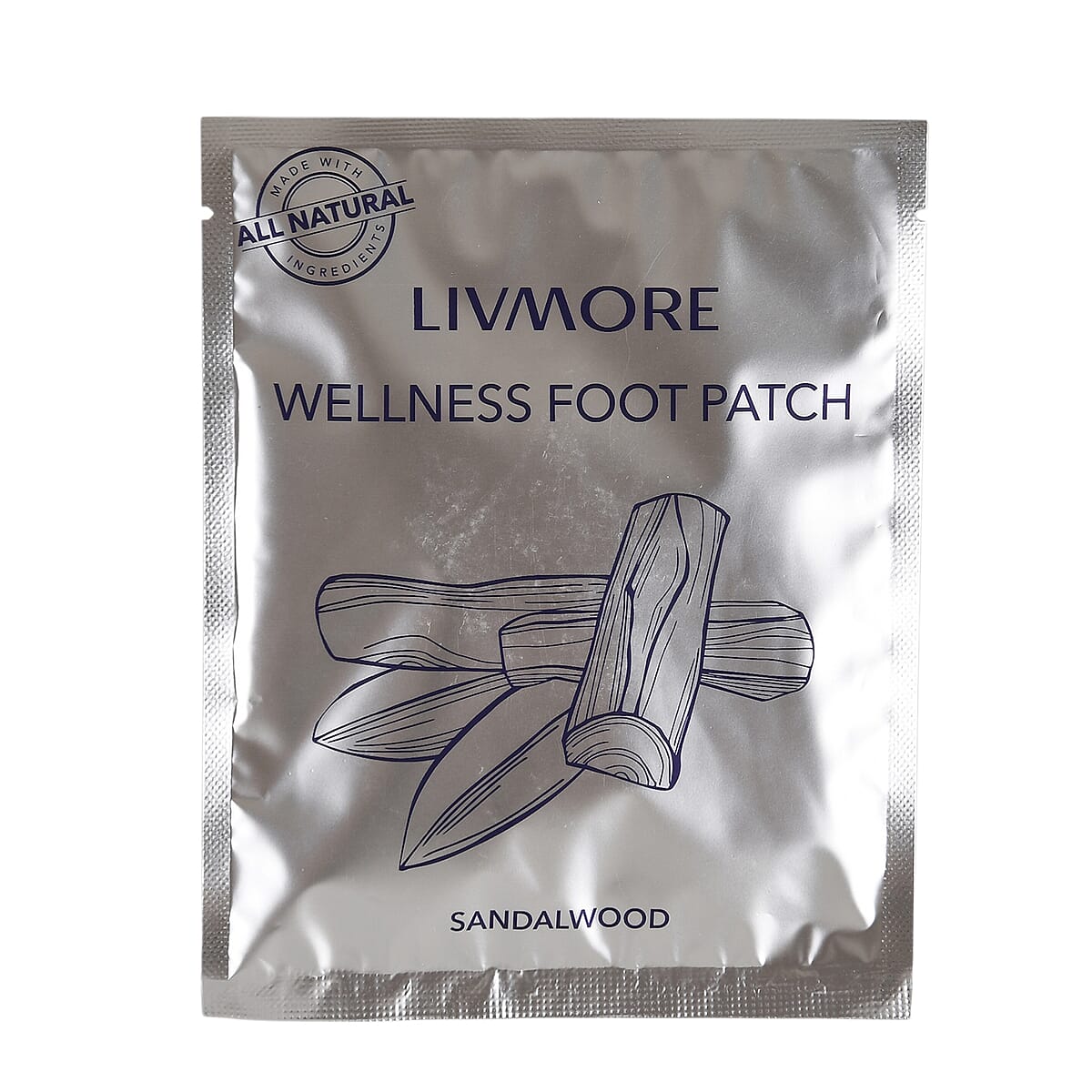 Doorbuster Livmore Set of 20 Detox Foot Patches - 10 pcs Sandalwood and 10 pcs Himalayan Salt image number 3