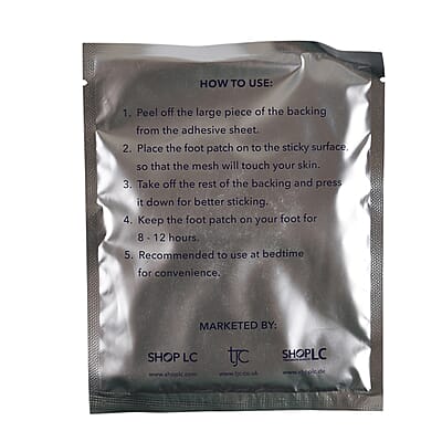 Livmore Set of 20 Detox Foot Patches - 10 pcs Sandalwood and 10 pcs Himalayan Salt