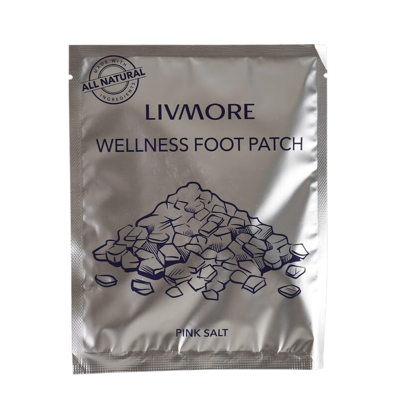 Livmore Set of 20 Detox Foot Patches - 10 pcs Sandalwood and 10 pcs Himalayan Salt